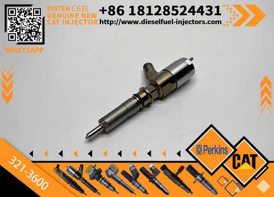 Original 321-3600 C6.6 Engine Fuel Injector for Excavator 320D Construction Machinery Parts Common Rail Injector 3213600